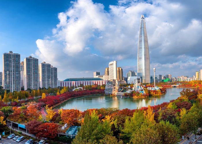 Vẻ đẹp của thủ đ&ocirc; Seoul v&agrave;o m&ugrave;a thu